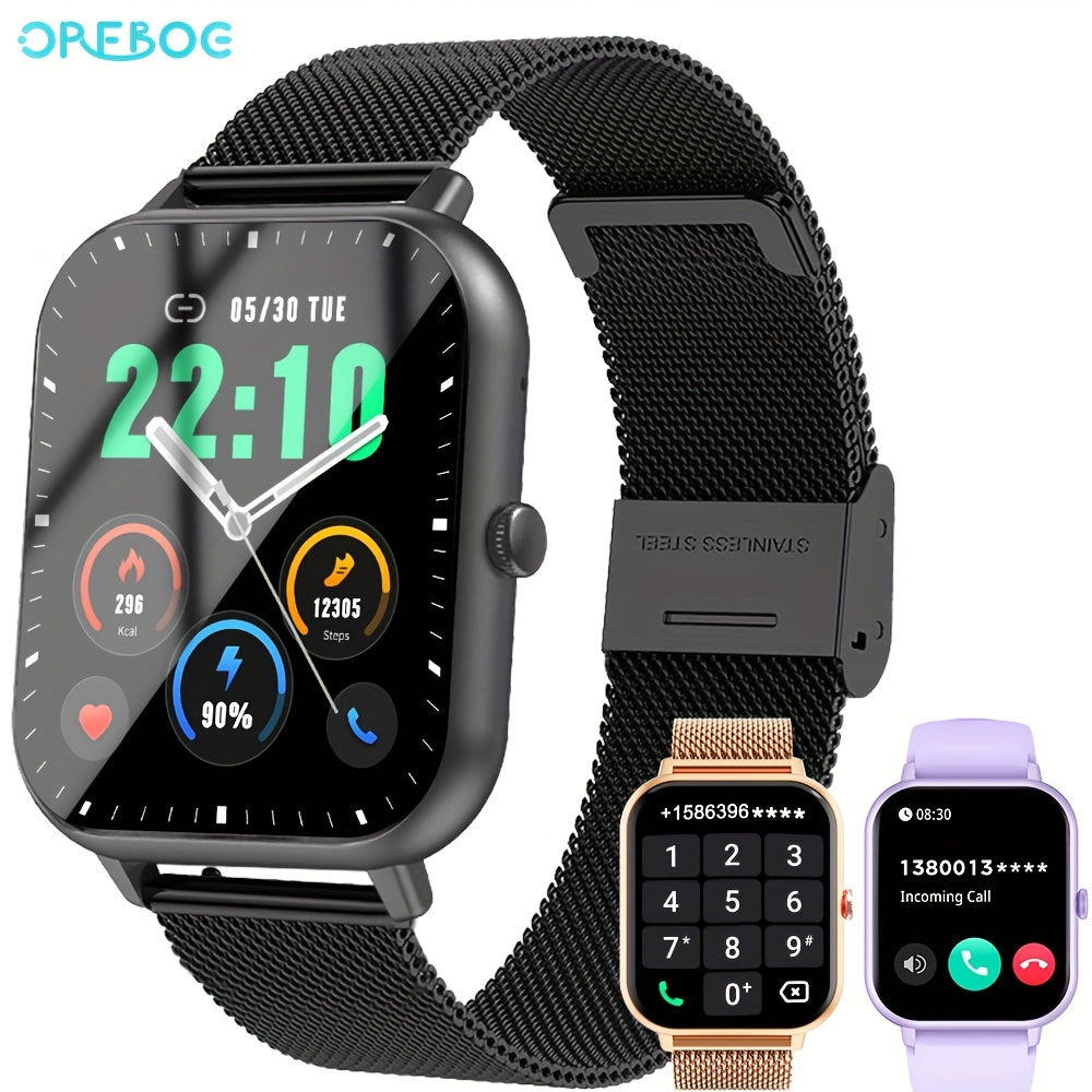 Unisex Smart Watch AnswerMake Call 183 Wireless Calling Smartwatch With Pedometer100Sport ModesAi Voice Control100 Watch FacesAlarm Clock Smart Fitness Watch Compatible For IPhone And Android Phones Goods Gifts For Friends