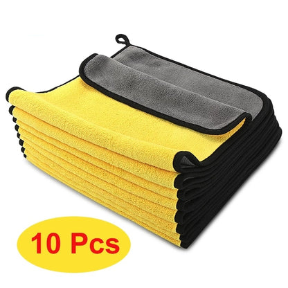 3510pcs Extra Soft Car Wash Microfiber Towel Car Cleaning Drying Cloth Never Scrat Home Kitchen Rag Dishwashing Towel 3030cm118118 Inch