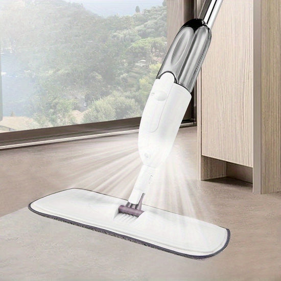 Stainless Steel Spray Mop for Home Cleaning  Flat Mop with Water Mist NoHand Wash Pad for Living Room Bedroom Bathroom Toilet Kitchen