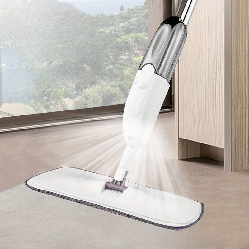 Stainless Steel Spray Mop for Home Cleaning  Flat Mop with Water Mist NoHand Wash Pad for Living Room Bedroom Bathroom Toilet Kitchen