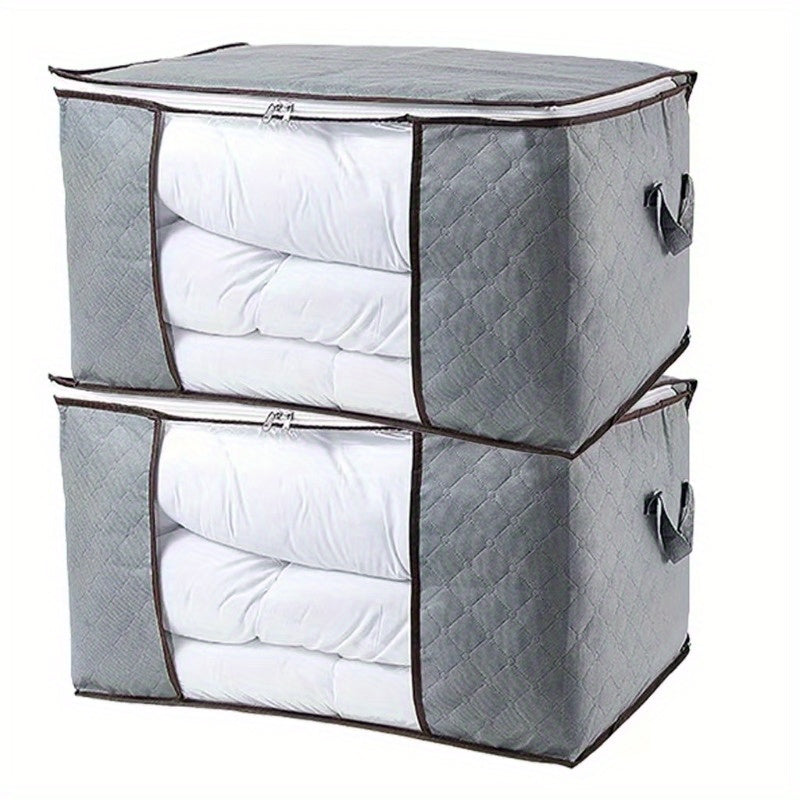 Closet Storage Bags Waterproof Zippered SeeThrough Easy Carry