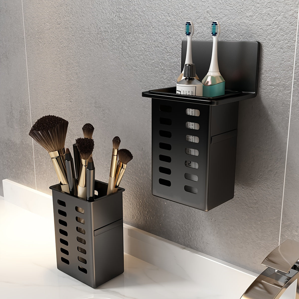 NoDrill Bathroom Organizer SpaceSaving Rack
