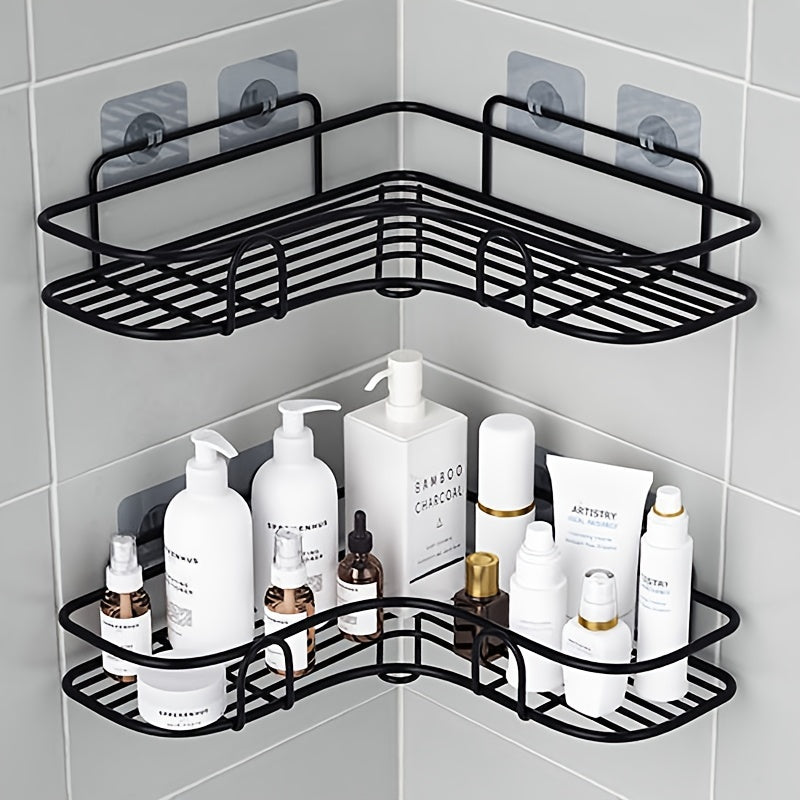 NoDrill Corner Shelf Easy Storage Anywhere