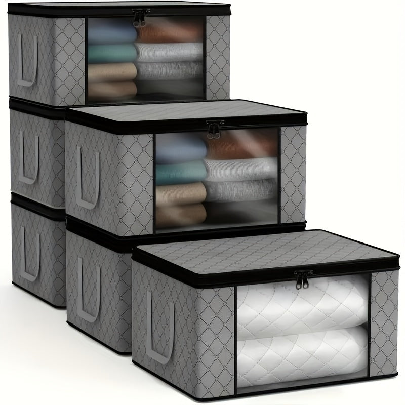 Clear Window Foldable Storage Closet Bedding Clothes