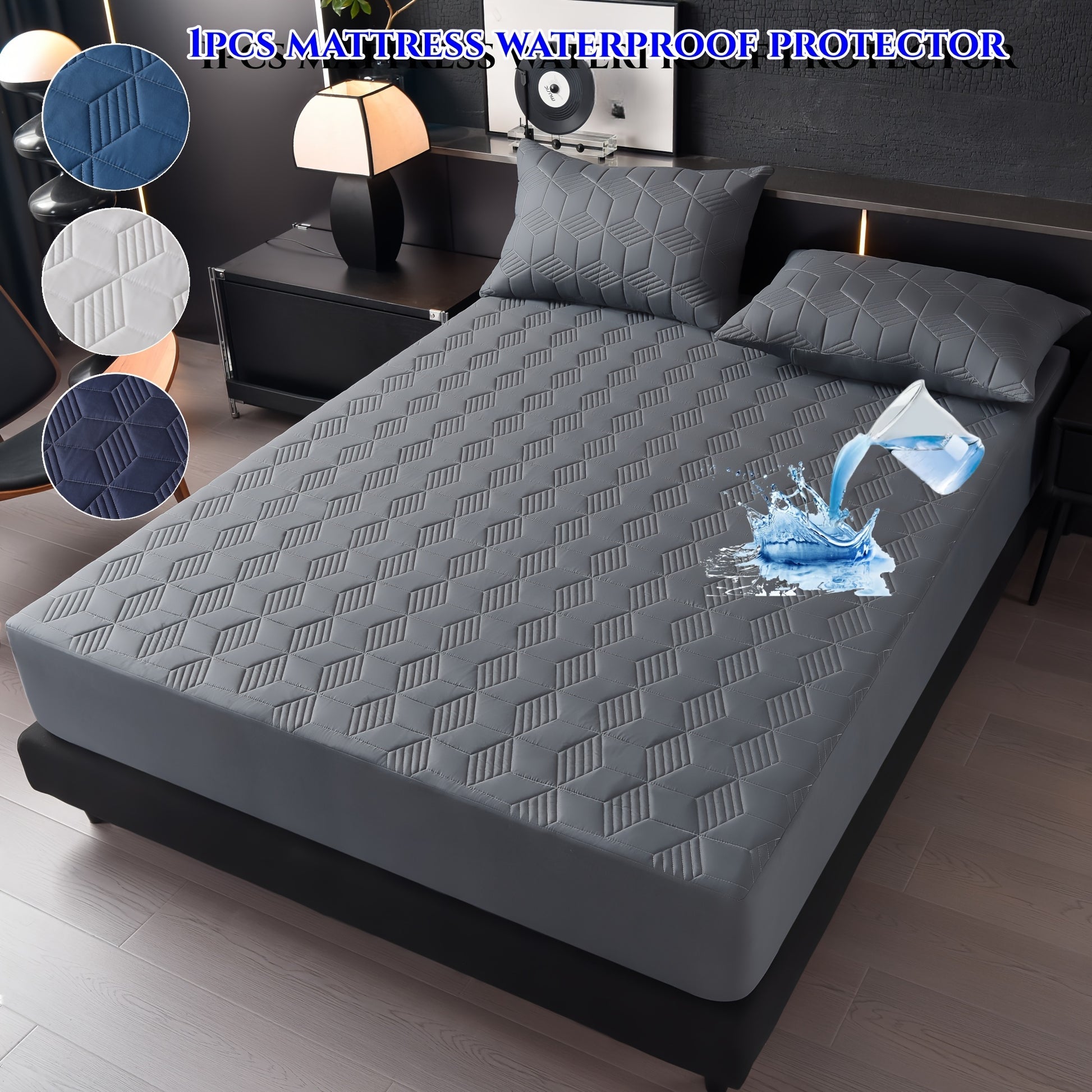 Quilted Comfortable Mattress Protector  AllSeason Comfort