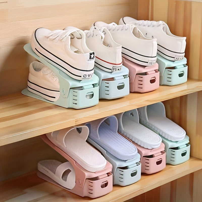 Adjustable Shoe Height Shoe Cabinet Saves Space a Great Tool for Organizing Shoes at Home Easy to Fold Shoe Rack for Indoor Use Entryway Organizer  Pastel Shoe Holder  Lightweight Storage Solution Shoe Storage Organizer