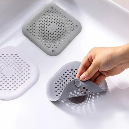 135pcs Hair Filter Sink Filter Bathtub Shower Floor Drain Plug Silicone Kitchen Plug Bathroom Tools