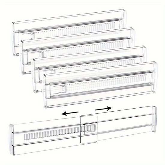 Expandable Clear Drawer Dividers Organize  Maximize Space