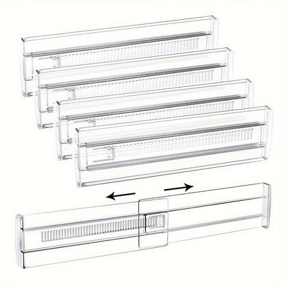 Expandable Clear Drawer Dividers Organize  Maximize Space