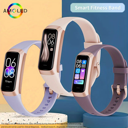Fitness Smart Watch With Silicone Band Touch Screen Sports Smart Watch for Women  Men