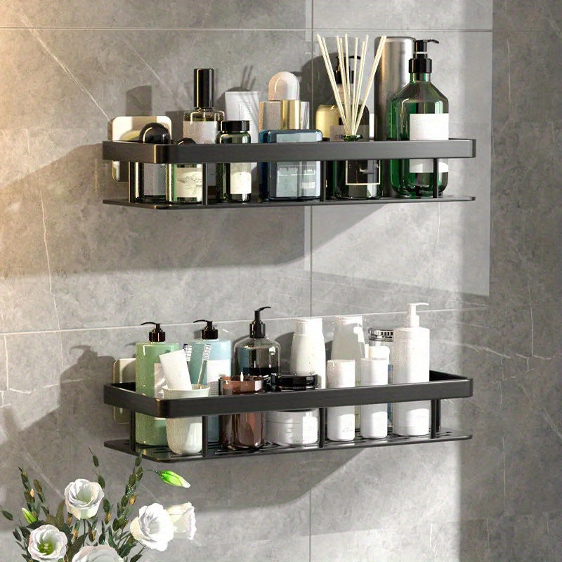 NoDrill Rustproof Bathroom Shelf Shampoo  Shower Ready