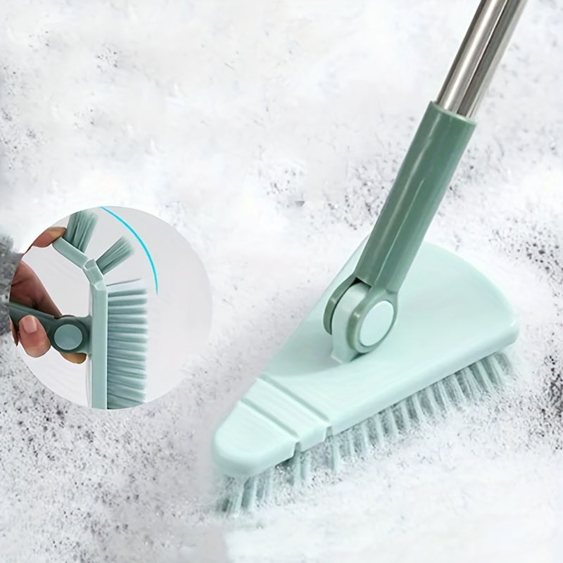 1pc Floor Scrub Brush Shower Scrubber Cleaning Bath Tub And Tile Scrubber Brush Long Handle Detachable Stiff Bristles For Cleaning Shower Bathroom Kitchen Balcony Wall 374 Length