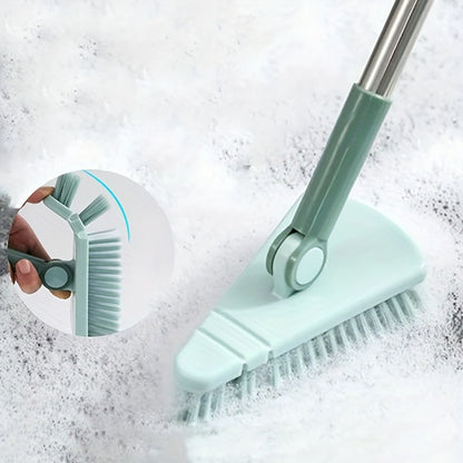 1pc Floor Scrub Brush Shower Scrubber Cleaning Bath Tub And Tile Scrubber Brush Long Handle Detachable Stiff Bristles For Cleaning Shower Bathroom Kitchen Balcony Wall 374 Length