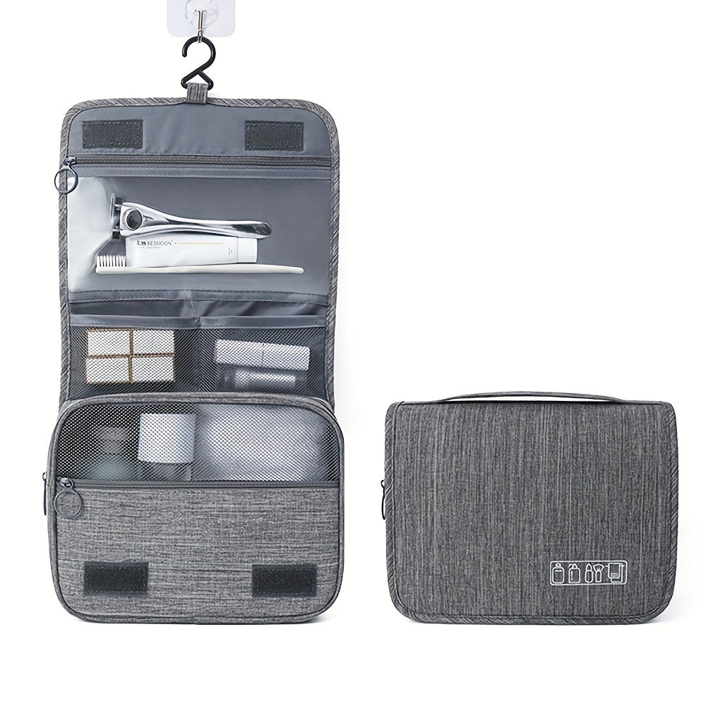 Foldable Oxford Cloth Makeup Organizer Bag with Zipper Closure  Lightweight MultiCompartment Design for Men  Women TravelFriendly Cosmetic Pouch Travel OrganizerCasual Style BagZippered Closure Makeup Organizer Bag