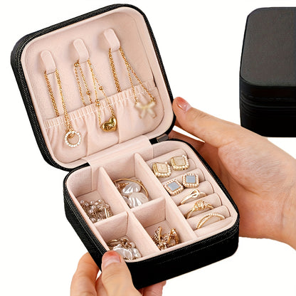 A Travel Jewelry Organizer  a Portable Mini Travel Case That Can Hold Necklaces Earrings And Rings  an Ideal Gift for Women Perfect for ValentineS Day