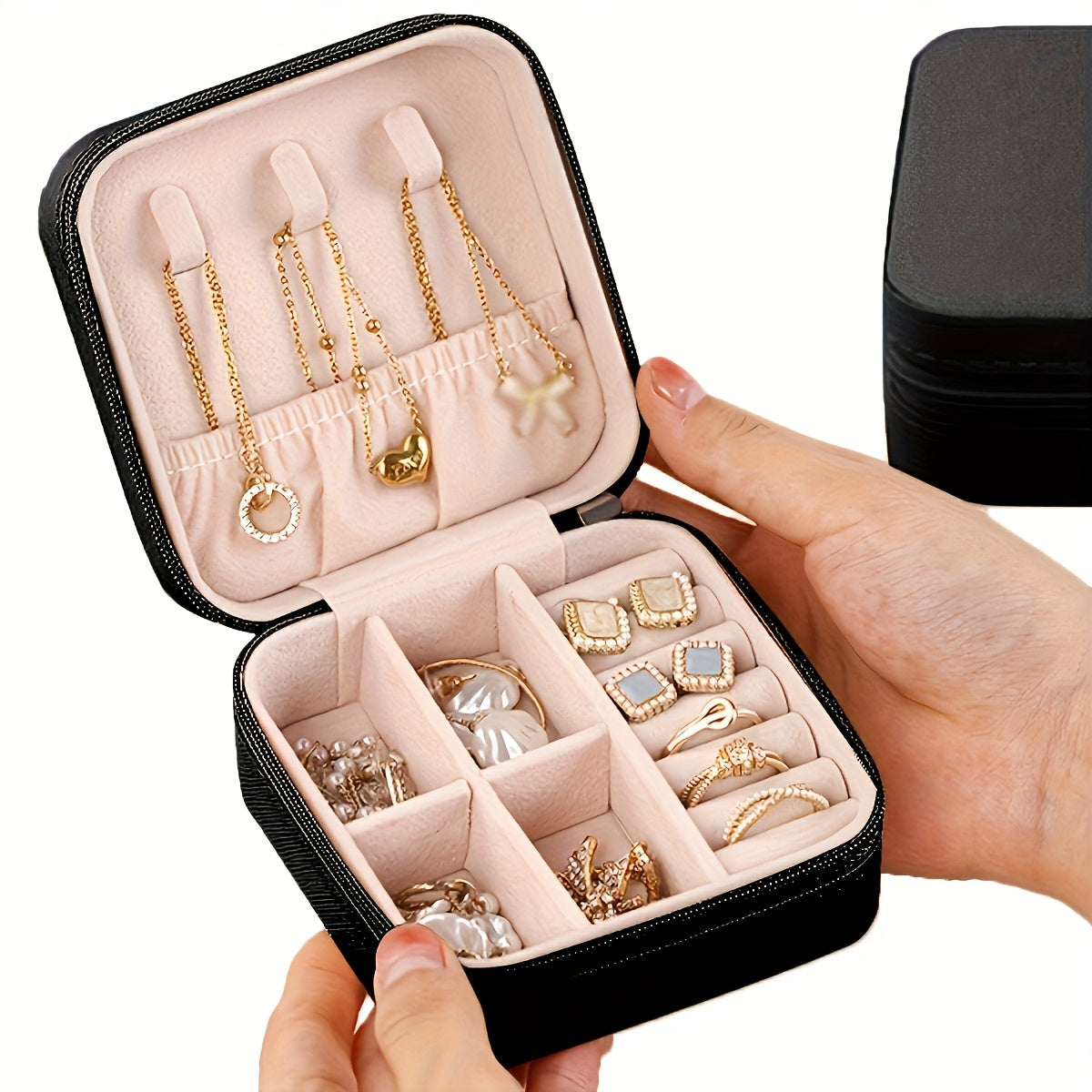 A Travel Jewelry Organizer  a Portable Mini Travel Case That Can Hold Necklaces Earrings And Rings  an Ideal Gift for Women Perfect for ValentineS Day