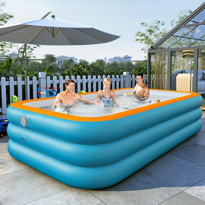 Apply for a Home Inflatable Pool Circular Inflatable Pool Summer Water Play in the Yard Home Swimming Pool Fashionable Color Inflatable Pool